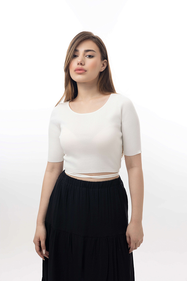 Женский джемпер короткий рукав